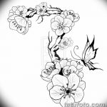 фото Эскизы тату Сакура от 27.01.2018 №122 - Sketches of Sakura tattoo - tatufoto.com
