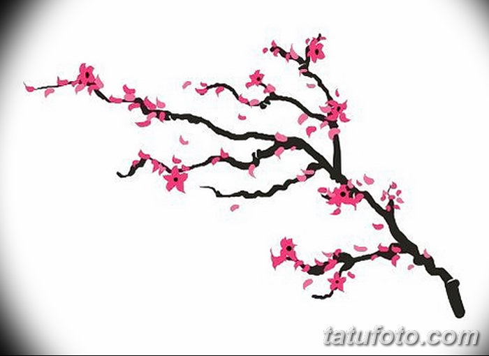 фото Эскизы тату Сакура от 27.01.2018 №147 - Sketches of Sakura tattoo - tatufoto.com