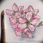 фото Эскизы тату Сакура от 27.01.2018 №150 - Sketches of Sakura tattoo - tatufoto.com