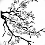 фото Эскизы тату Сакура от 27.01.2018 №151 - Sketches of Sakura tattoo - tatufoto.com
