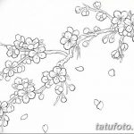 фото Эскизы тату Сакура от 27.01.2018 №154 - Sketches of Sakura tattoo - tatufoto.com