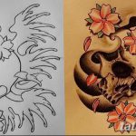 фото Эскизы тату Сакура от 27.01.2018 №165 - Sketches of Sakura tattoo - tatufoto.com