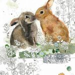 фото Эскизы тату кролик от 09.01.2018 №010 - Sketches of a rabbit tattoo - tatufoto.com