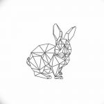 фото Эскизы тату кролик от 09.01.2018 №022 - Sketches of a rabbit tattoo - tatufoto.com