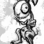 фото Эскизы тату кролик от 09.01.2018 №055 - Sketches of a rabbit tattoo - tatufoto.com