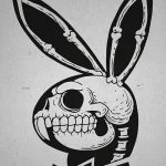 фото Эскизы тату кролик от 09.01.2018 №067 - Sketches of a rabbit tattoo - tatufoto.com