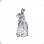 фото Эскизы тату кролик от 09.01.2018 №074 - Sketches of a rabbit tattoo - tatufoto.com