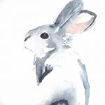 фото Эскизы тату кролик от 09.01.2018 №079 - Sketches of a rabbit tattoo - tatufoto.com
