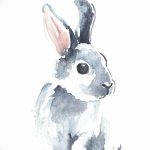 фото Эскизы тату кролик от 09.01.2018 №080 - Sketches of a rabbit tattoo - tatufoto.com