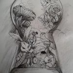 фото Эскизы тату кролик от 09.01.2018 №087 - Sketches of a rabbit tattoo - tatufoto.com