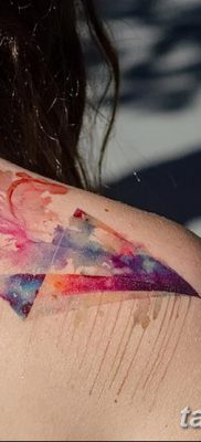 фото тату Бумажный самолетик от 23.01.2018 №032 — tattoo Paper airplane — tatufoto.com