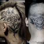 фото тату на затылке от 08.01.2018 №001 - tattoo on the back of the head - tatufoto.com