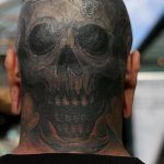 фото тату на затылке от 08.01.2018 №002 - tattoo on the back of the head - tatufoto.com