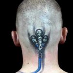 фото тату на затылке от 08.01.2018 №006 - tattoo on the back of the head - tatufoto.com