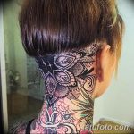 фото тату на затылке от 08.01.2018 №011 - tattoo on the back of the head - tatufoto.com