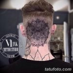 фото тату на затылке от 08.01.2018 №015 - tattoo on the back of the head - tatufoto.com