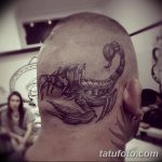 фото тату на затылке от 08.01.2018 №018 - tattoo on the back of the head - tatufoto.com