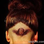 фото тату на затылке от 08.01.2018 №025 - tattoo on the back of the head - tatufoto.com