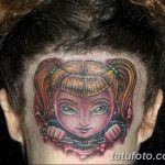 фото тату на затылке от 08.01.2018 №027 - tattoo on the back of the head - tatufoto.com