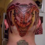 фото тату на затылке от 08.01.2018 №033 - tattoo on the back of the head - tatufoto.com