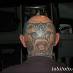 фото тату на затылке от 08.01.2018 №040 - tattoo on the back of the head - tatufoto.com
