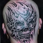 фото тату на затылке от 08.01.2018 №041 - tattoo on the back of the head - tatufoto.com