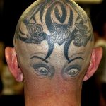 фото тату на затылке от 08.01.2018 №042 - tattoo on the back of the head - tatufoto.com