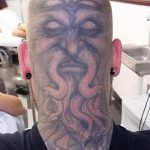 фото тату на затылке от 08.01.2018 №043 - tattoo on the back of the head - tatufoto.com