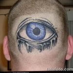 фото тату на затылке от 08.01.2018 №060 - tattoo on the back of the head - tatufoto.com