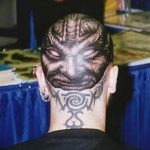 фото тату на затылке от 08.01.2018 №071 - tattoo on the back of the head - tatufoto.com