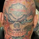 фото тату на затылке от 08.01.2018 №078 - tattoo on the back of the head - tatufoto.com