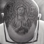 фото тату на затылке от 08.01.2018 №080 - tattoo on the back of the head - tatufoto.com