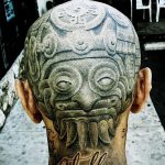 фото тату на затылке от 08.01.2018 №082 - tattoo on the back of the head - tatufoto.com