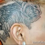 фото тату на затылке от 08.01.2018 №085 - tattoo on the back of the head - tatufoto.com