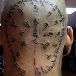 фото тату на затылке от 08.01.2018 №088 - tattoo on the back of the head - tatufoto.com