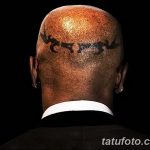 фото тату на затылке от 08.01.2018 №091 - tattoo on the back of the head - tatufoto.com