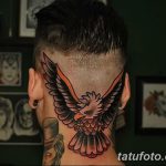 фото тату на затылке от 08.01.2018 №097 - tattoo on the back of the head - tatufoto.com