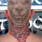 фото тату на затылке от 08.01.2018 №098 - tattoo on the back of the head - tatufoto.com