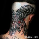 фото тату на затылке от 08.01.2018 №100 - tattoo on the back of the head - tatufoto.com
