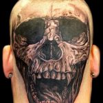 фото тату на затылке от 08.01.2018 №103 - tattoo on the back of the head - tatufoto.com