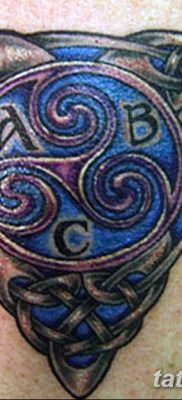фото тату трискели от 09.01.2018 №068 — triskelion tattoo — tatufoto.com