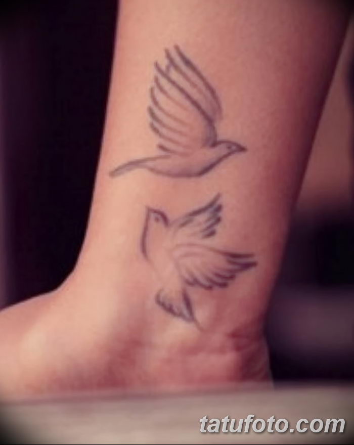 фото тату голубки от 02.02.2018 № 037 - tattoo of the dove - tatufoto.com.