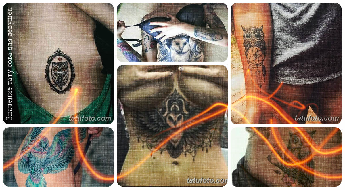Значение тату сова для девушек - коллекция фотографий готовых рисунков татуировки