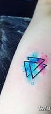 фото Значение тату три треугольника от 13.02.2018 №038 — three triangle tatto — tatufoto.com