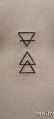 фото Значение тату три треугольника от 13.02.2018 №041 — three triangle tatto — tatufoto.com
