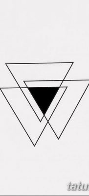 фото Значение тату три треугольника от 13.02.2018 №057 — three triangle tatto — tatufoto.com