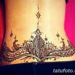 фото Мехенди на животе от 12.02.2018 №012 - Mehendi on the stomach - tatufoto.com