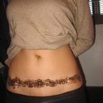 фото Мехенди на животе от 12.02.2018 №118 - Mehendi on the stomach - tatufoto.com