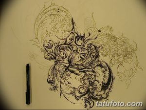 фото Тату в стиле Барокко от 09.02.2018 №064 - Baroque tattoo - tatufoto.com