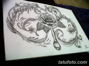 фото Тату в стиле Барокко от 09.02.2018 №065 - Baroque tattoo - tatufoto.com